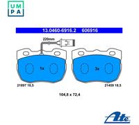 ATE 13.0460-6916.2 Brake pad set