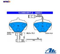 ATE 13.0460-6917.2 Brake pad set