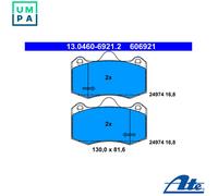 ATE Brake Pad Set 13.0460-6921.2 - Disc Brake for SEAT Ibiza Mk IV SC