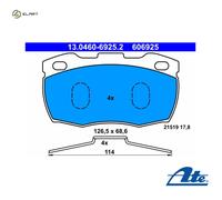 BRAKE PAD SET DISC BRAKE 13.0460-6925.2 FOR LAND ROVER DEFENDER/Station/Wagon