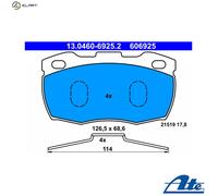 ATE 13.0460-6925.2 Brake pad set