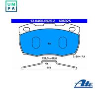 ATE 13.0460-6925.2 Brake pad set