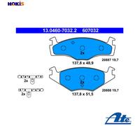 BRAKE PAD SET DISC BRAKE 13.0460-7032.2 FOR VW SANTANA GOLF/II/Mk//Cabriolet