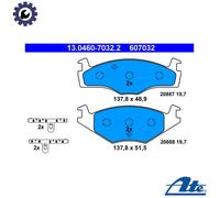 Brake pads 13.0460-7032.2 ATE for VW SEAT