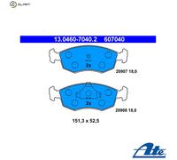 ATE 13.0460-7040.2 Brake Pad Set, disc brake for FORD