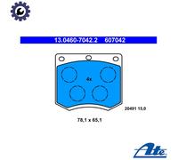 ATE 13.0460-7042.2 Brake Pad Set, disc brake for FORD,HYUNDAI