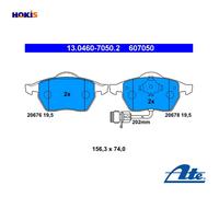 BRAKE PAD SET DISC BRAKE 13.0460-7050.2 FOR AUDI 100 A6/S6 500 ADW/ACE 2.0L 4cyl
