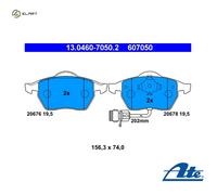 ATE 13.0460-7050.2 Brake pad set