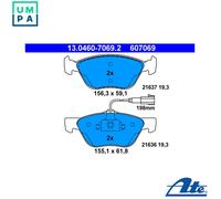 ATE 13.0460-7069.2 Brake pad set