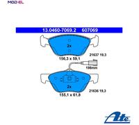 ATE 13.0460-7069.2 Brake pad set