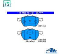 ATE Rear Brake Pads – Cadillac DeVille 2000-2006 / Astro / Sierra 99-04