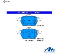 BRAKE PAD SET DISC BRAKE 13.0460-7077.2 FOR VW ARG/APT/ADR/AEB/AUG/ATW 1.8L 4cyl