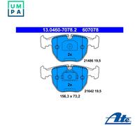 ATE Brake Pad Set 13.0460-7078.2 for BMW 5/7/X3/X5 (E39/E83/E53)