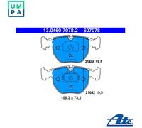 ATE Brake Pad Set 13.0460-7078.2 for BMW 5/7/X3/X5 (E39/E83/E53)