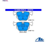 ATE 13.0460-7079.2 Brake pad set