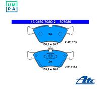 Brake pads 13.0460-7080.2 ATE for OPEL SAAB
