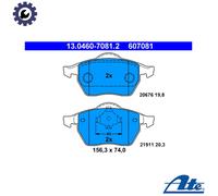ATE 13.0460-7081.2 Brake pad set