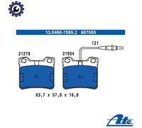 ATE Brake Pad Set 13.0460-7085.2 for Mercedes-Benz Vito Van/Bus 2.3L 4cyl