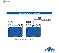 ATE Brake Pad Set 13.0460-7085.2 for Mercedes-Benz Vito Van/Bus 2.3L 4cyl