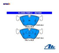 Brake Pads Front BMW Series 3 E46 2000-, 5 E39 1995-