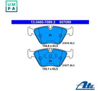 Brake Pads Front BMW Series 3 E46 2000-, 5 E39 1995-