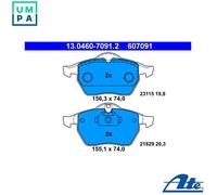 ATE 13.0460-7091.2 Brake pad set