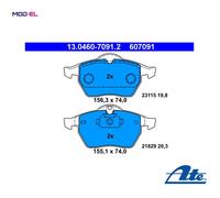 ATE 13.0460-7091.2 Brake pad set