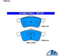 Fits ATE 13.0460-7102.2 Brake Pad Set, disc brake UK Stock