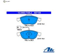 ATE 13.0460-7105.2 Brake pad set