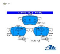 BRAKE PAD SET DISC BRAKE 13.0460-7110.2 FOR SKODA VW SEAT AUDI A4/S4 A6/S6 2.0L