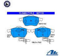 Brake pads 13.0460-7110.2 ATE for AUDI VW SKODA SEAT