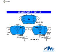 Brake pads 13.0460-7110.2 ATE for AUDI VW SKODA SEAT