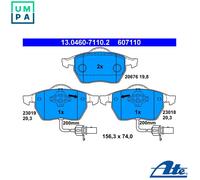 Brake pads 13.0460-7110.2 ATE for AUDI VW SKODA SEAT