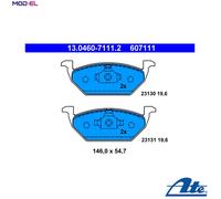 BRAKE PAD SET DISC BRAKE 13.0460-7111.2 FOR VW AZJ/AEG/BER 2.0L 4cyl NEW BEETLE