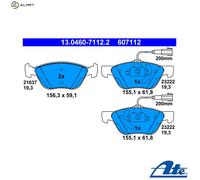 BRAKE PAD SET DISC BRAKE 13.0460-7112.2 FOR ALFA ROMEO AR36301/34103 2.0L 4cyl