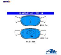 ATE Brake Pad Set 13.0460-7114.2 - Disc Brake for FIAT PUNTO, PUNTO Van, PUNTO Convertible