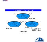 BRAKE PAD SET DISC BRAKE 13.0460-7117.2 FOR SKODA VW NEW/BEETLE GOLF/IV/Mk 1.9L