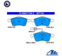 BRAKE PAD SET DISC BRAKE 13.0460-7124.2 FOR VW CARAVELLE/EUROVAN/IV/Bus/Mk 2.0L