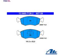 BRAKE PAD SET DISC BRAKE 13.0460-7126.2 FOR FIAT SIENA ALBEA/PALIO STRADA 1.2L