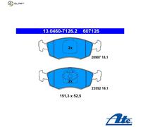 BRAKE PAD SET DISC BRAKE 13.0460-7126.2 FOR FIAT SIENA ALBEA/PALIO STRADA 1.2L
