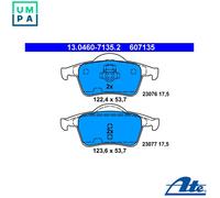 ATE Brake Pad Set 13.0460-7135.2 – Disc, excl. Wear Warning Contact – Volvo S60 I / V70 I & II