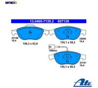 ATE 13.0460-7139.2 Brake pad set