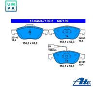 ATE 13.0460-7139.2 Brake pad set
