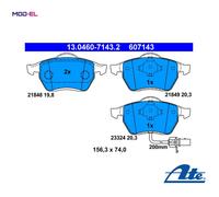 BRAKE PAD SET DISC BRAKE 13.0460-7143.2 FOR VW SHARAN/VAN SEAT ALHAMBRA 2.8L