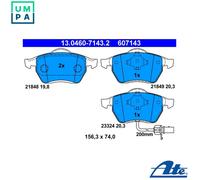 BRAKE PAD SET DISC BRAKE 13.0460-7143.2 FOR VW SEAT FORD BRT/BVH 2.0L ATM 2.0L