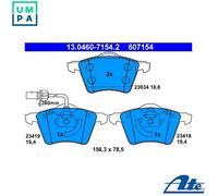 ATE Brake Pad Set 13.0460-7154.2 – Disc Brake with Wear Warning – VW Ford Seat Sharan 7M8/7M9/7M6