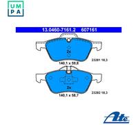 Brake pads 13.0460-7161.2 ATE for MINI MINI MINI Convertible