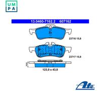 ATE 13.0460-7162.2 Brake pad set