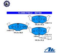 ATE Brake Pad Set 13.0460-7164.2 - Disc Brake Pads for SKODA VW Fabia