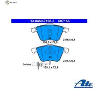 ATE Brake Pad Set 13.0460-7166.2 for Audi A6/S6 C5 Allroad (3.0L)